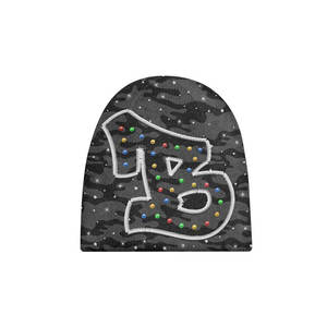 Gorro de Invierno Premium 2026, Diseño a Cuadros, Bordado 3D, Detalles de Pedrería Brillante, Tejido Grueso y Cálido, con Puño Elástico - Product Image 6