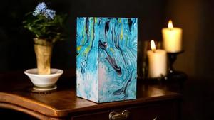 Urna funeraria rústica de madera de mango hecha a mano, caja conmemorativa con grabado personalizado, urna hecha a mano. - Product Image 1