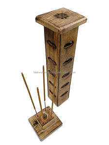 Top vente excellente qualité arabe porte-encens bois métal brûleur pour la décoration intérieure poli Technique boîtes en bois signes muraux - Product Image 2