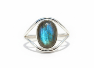 Natural Blue Labradorite Premium 925 Sterling Silver Engagement Wedding Rings Crafted for Timeless Elegance and Everyday Wear - Product Image 2