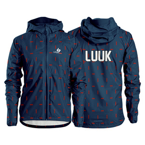 Custom Logo Sublimated Hooded Windbreaker <b>Jacket</b> Nylon Coated <b>Lightweight</b> <b>Rain</b> <b>Jacket</b> for Sports Fitness and Casual Wear - Product Image 3
