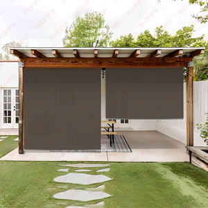 Custom Outdoor Roller Blinds | UV Resistant PVC Balcony & Patio <b>Shades</b> | Manual Exterior Blinds Manufacturae - Product Image 3