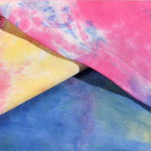 Camiseta de Manga Corta con Cuello Redondo y Estampado Tie-Dye para Hombre, Talla Grande, Informal, de Algodón Jersey, Transpirable, Corte Regular - Product Image 5