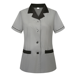 Women's Medical Scrub Jacket Short Sleeve Lab Coat Healthcare Uniform <b>Nursing</b> Workwear Doctor Clinic Hospital Clothing - Product Image 6