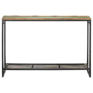 Mesa Consola de Madera Maciza Reciclada 43.3\"x13.8\"x29.5\" - Mueble Consola de Madera con Acabado Elegante - Product Image 2