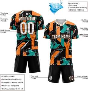 Uniforme de Fútbol de Último Diseño 100% Poliéster, Nuevo Estilo, Uniforme Profesional para Adultos, Calidad Premium, Color Personalizado, Secado Rápido - Product Image 3