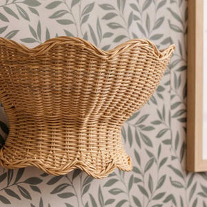 Lámpara de Pared de Ratán Tejida a Mano, Estilo Rústico Vintage, Decorativa, de Mimbre, Estilo Boho, Hecha a Mano, para Interiores - Product Image 2