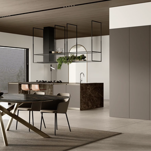 ตู้ครัวสไตล์ไม้แผ่นโมเดิร์นสั่งทำพิเศษจากโครงการ JY ผลิตในเวียดนามจากวัสดุ MDF แบบโมดูลาร์ - Product Image 5