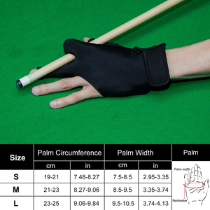 Geo Brothers 456 Durable Breathable Windproof Non-Slip 2-Finger Snooker Gloves Polyester Material UV Protection Pull Sports - Product Image 6