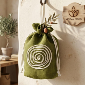 ถุงเก็บฝุ่นแบบมีเชือกผูกทำจากผ้ากระสอบป่าน R.D. กระเป๋าใส่ของแบบใช้ซ้ำได้ เป็นมิตรกับสิ่งแวดล้อม สำหรับบรรจุของขวัญ ใช้ในชีวิตประจำวัน - Product Image 5