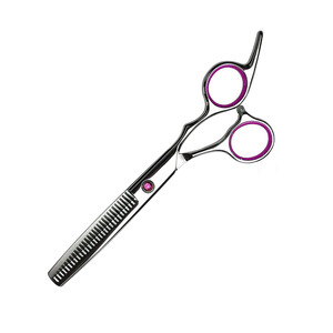 กรรไกรซอยผมสแตนเลสเยอรมัน 32 ฟัน ใบมีดคม เครื่องมือซอยผมสำหรับความงาม - Product Image 2