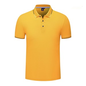 Polo pour homme en coton tricoté, coupe ajustée, manches courtes, broderie personnalisée, étiquette tissée, polo décontracté pour le golf et le tennis - Product Image 3