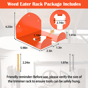 2 Pezzi Supporto da Parete per Decespugliatore, Organizzatore per Garage, Porta Decespugliatore e Tagliaerba - Product Image 2