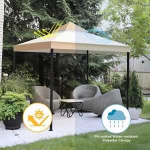Tenda 2T 8x8ft con Tetto Rosso, Pergola e Gazebo - Categoria Prodotti - Product Image 6