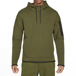 Men <b>Black</b> Pullover Hoodie Soft <b>Fleece</b> Polyester/Cotton Washed Casual Streetwear Breathable Eco-Friendly Warm Winter Fashion - Product Image 1