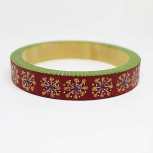 Handcrafted Elegant <b>Wooden</b> <b>Bangles</b> for Women Traditional Fashion Jewelry Painted <b>Wooden</b> <b>Bangles</b> - Product Image 3