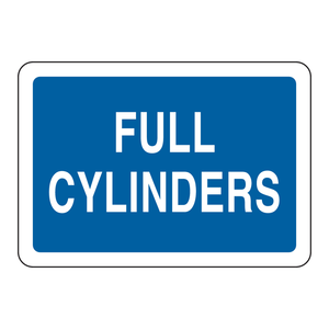 ป้ายเตือนความปลอดภัยแบบติดผนัง Brady Full Cylinders สำหรับพื้นที่บรรจุถังแก๊สในร่ม/กลางแจ้ง - Product Image 3