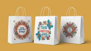 Bolsa de papel textil minimalista moderna con base cuadrada reforzada para tiendas departamentales y embalaje de cajas de zapatos - Product Image 6