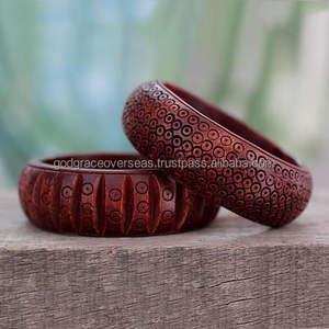 Heavy Duty Buffalo Horn <b>Cuff</b> Bangle For Durable <b>Fashion</b> Accessory Ox Horn Bangle With Custom Detail Accent For Unisex Jewelry - Product Image 5