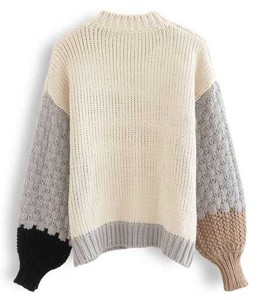 Knit Sweater Crew Neck Breathable Plus Size Available Winter Pullover - Soft Warm Female Solid Color Jumper <b>Top</b> - Product Image 2