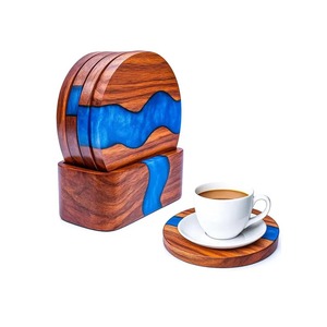 Juego de Posavasos de Resina Hechos a Mano, Clásicos, Ecológicos, de Resina Natural, Rústicos y Modernos - Product Image 1