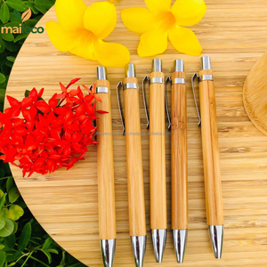 Bolígrafo de bambú personalizado de alta calidad con 1,0mm de ancho de escritura Logotipo láser Regalo de promoción Premium - Product Image 6