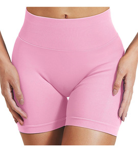 Custom <b>Women</b> Skinny Compression <b>Shorts</b> High Stretch <b>Elastic</b> <b>Waist</b> Performance Sports for Gym Fitness Running Training Workout - Product Image 1