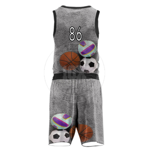 Vêtements de sport personnalisés avec impression résistante à la décoloration et uniforme de basketball léger et confortable pour les tournois - Product Image 4