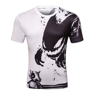 T-shirt décontracté pour homme à manches longues ou courtes, col rond, coupe ample, anti-UV, séchage rapide, tricoté - Product Image 4