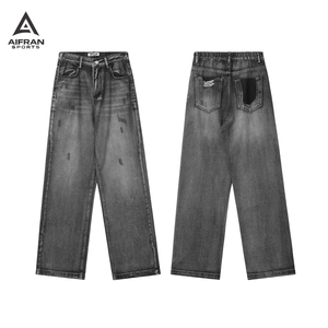 กางเกงยีนส์ทรงบูทคัทคลาสสิก Aifran สำหรับผู้ชาย ผ้ายีนส์ยืด ทรงขาบาน กางเกงลำลอง รับผลิตแบบ OEM ODM ขายส่ง - Product Image 2