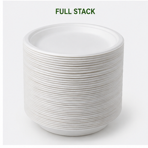Eco Friendly Sugarcane Bagasse <b>Plate</b> <b>Disposable</b> Compostable Round Food Serving <b>Plate</b> - Product Image 3