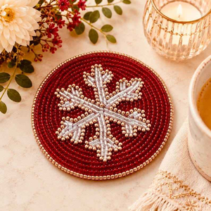 Juego de Posavasos Decorativos Hechos a Mano con Cuentas, Estilo Boho, por Creative Art Zone - Product Image 3