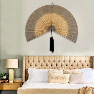 Handmade Bamboo Fan Wall Decor <b>Large</b> Size Natural Boho Art Modern Home Decoration Wall Fan <b>Headboard</b> Made by KingCraftViet - Product Image 3