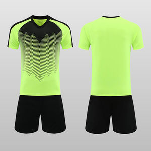 Conjunto Completo de Uniforme de Fútbol Personalizado con Impresión por Transferencia de Calor, Cuello Polo, para Equipos, 100% Poliéster, Sin Mangas, Secado Rápido - Product Image 5