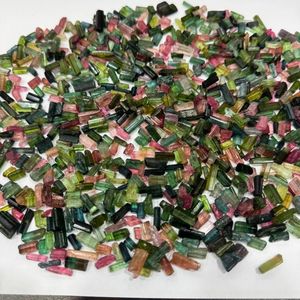 Natural Tourmaline <b>Raw</b> Specimens Uncut Unpolished Stick Form Mixed Color Rough AAA Gemstones Afghan Mineral <b>Crystal</b> Wholesale - Product Image 3