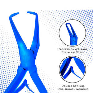 Kit complet de pinces professionnelles pour extensions de cheveux de salon avec plusieurs outils d'installation pour extensions de cheveux à micro-perles et nano-rings - Product Image 5