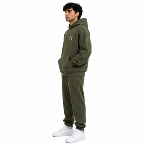 Sudadera con capucha oversize de alta calidad para hombre, estilo streetwear, con lavado ácido, raglán, estampado puff, logo personalizado y efecto spray wash. - Product Image 4