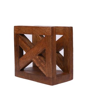 Vintage Wooden Napkin Holder For Dining Table Decoration With Classic Look And High Quality Solid Wood Design - Product Image 1