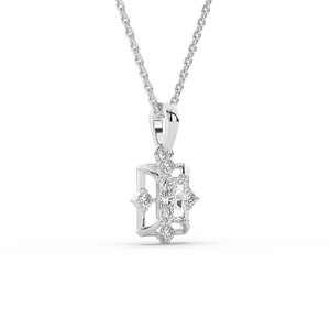 เพชรเลี้ยงในห้องปฏิบัติการ 0.84 กะรัต ทรงบริลเลียนท์ ทองคำแท้ 14K จี้หรูหราสำหรับผู้หญิง - Product Image 2