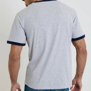 Camiseta Ringer de Estilo Profesional con Diseño de Cuello en Contraste para Atuendos Casuales y Uso Diario - Product Image 5