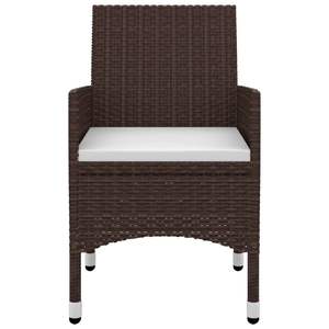 Set da pranzo in 9 pezzi in Poly Rattan e vetro con cuscini mobili da esterno Premium - Product Image 4