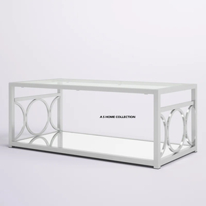 Table console luxueuse artisanale de qualité supérieure en acier inoxydable, forme rectangulaire, pour salon - Product Image 1