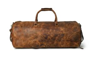 100% Genuine Leather Luxury Durable Large Capacity Travel <b>Duffel</b> Shoe Compartment Water Resistant Weekender Casual Portable - Product Image 4