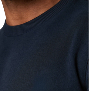 Conjunto de sudadera con cuello redondo y pantalones deportivos azul marino para hombre, ropa deportiva informal, conjunto de chándal para entrenamiento - Product Image 6