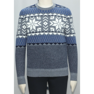 Custom Knitwear <b>Pullover</b> <b>for</b> <b>Men</b> OEM ODM Breathable Cotton Knitted Winter 12GG <b>for</b> Casual Business & Retail Supply - Product Image 4