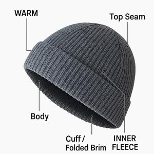 2025 Winter Custom Jacquard Knit Beanies OEM ODM <b>100</b>% Wool <b>Acrylic</b> Warm for Men & Women-Beach Appropriate - Product Image 6