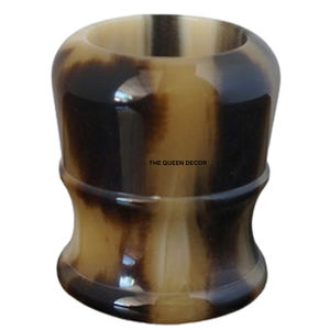 Soporte de cepillos de baño de estilo elegante, superventas, de material de cuerno, color dorado, calidad premium, redondo - Product Image 3