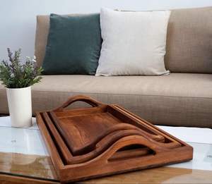 Plateau de service en bois haute capacité pour les buffets, les banquets et les repas en chambre d'hôtel - Product Image 6