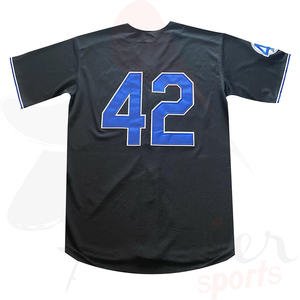 Camiseta de Béisbol Brooklyn con Bordado Tackle Twill, Camiseta de Béisbol Americana con Logotipo Bordado al por Mayor, Camiseta de Béisbol para Hombre - Product Image 2