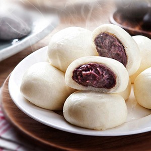 [MILWON] Pain coréen fourré sucré surgelé aux haricots rouges, collation pour le petit-déjeuner, ensemble de pains vapeur Anheung - Product Image 1